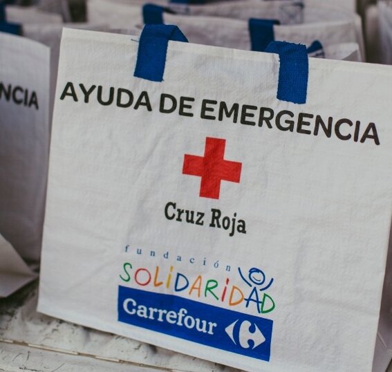carrefour y cruz roja