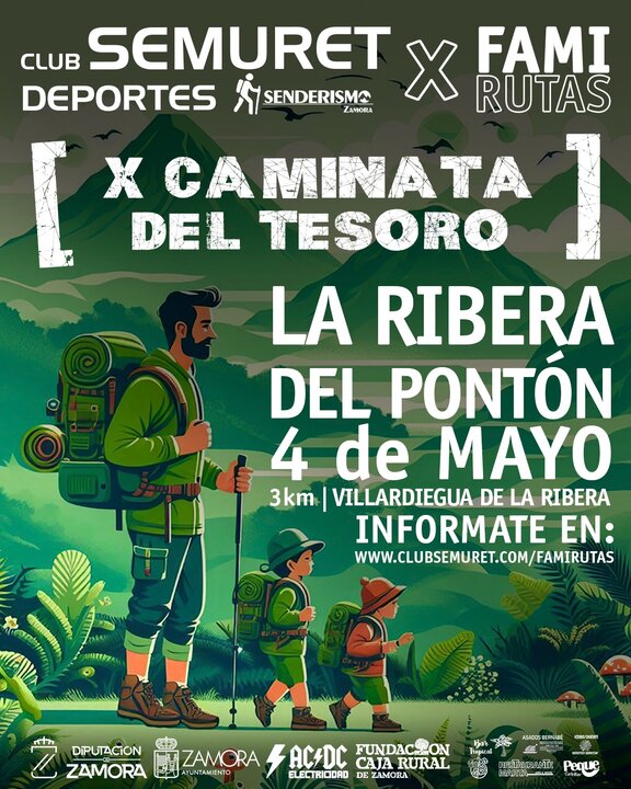 cartel caminata Club Semuret