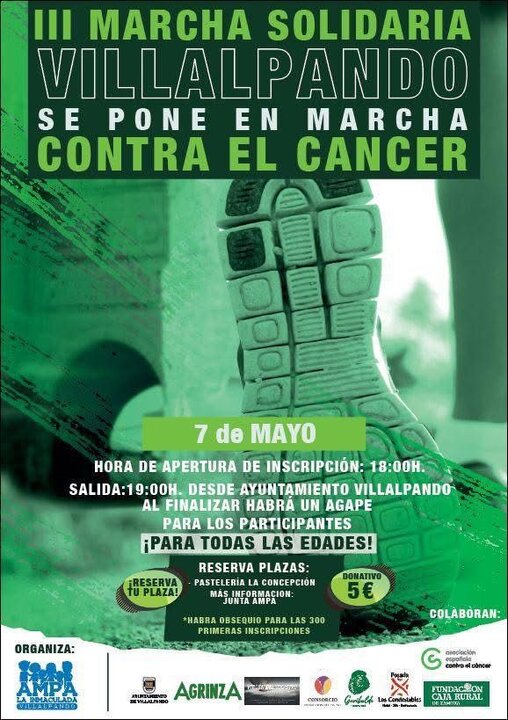Marcha contra el cáncer Villalpando 2025