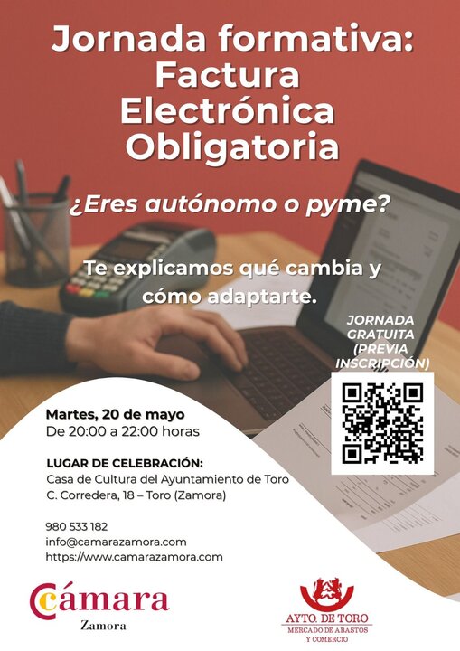 jornada informativa en Toro junto con la cámara de comercio de Zamora