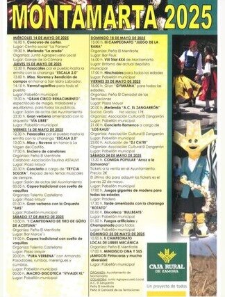 Montamarta, programa de las fiestas