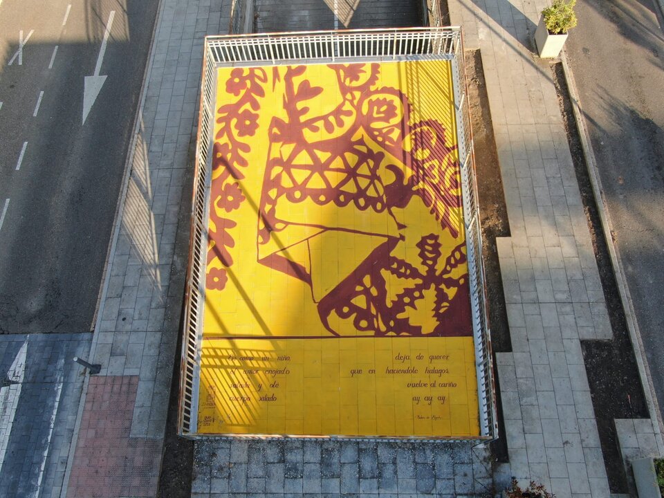 Mural Zamora realizado Laura Merayo