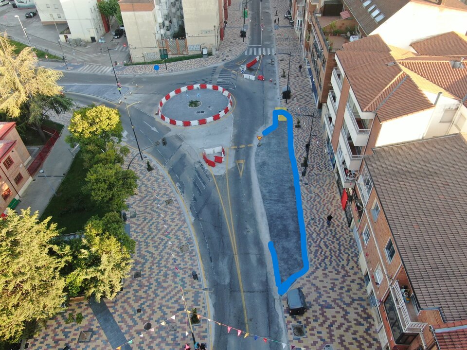 Zonas habilitadas carga y descarga Av. de Galicia. Imagen de redes sociales.