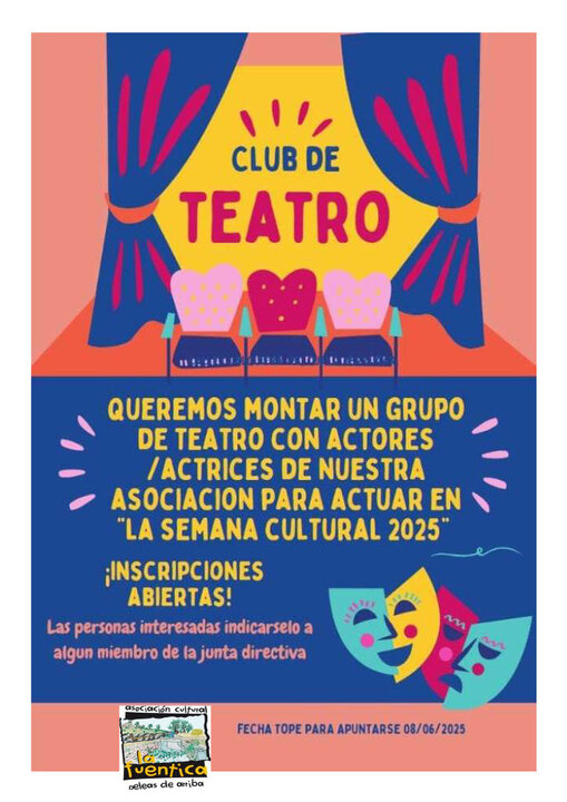 Peleas de Arriba busca formar un Club de Teatro