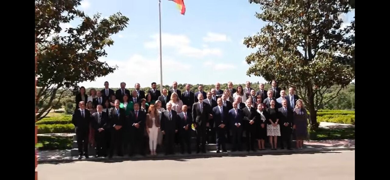 Imagen de la audiencia del Rey Felipe VI con representantes de Colegios oficiales de graduados sociales