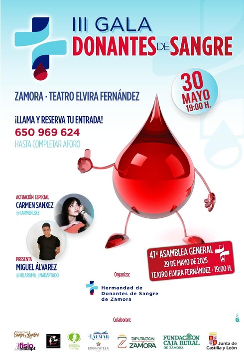 cartel gala donantes