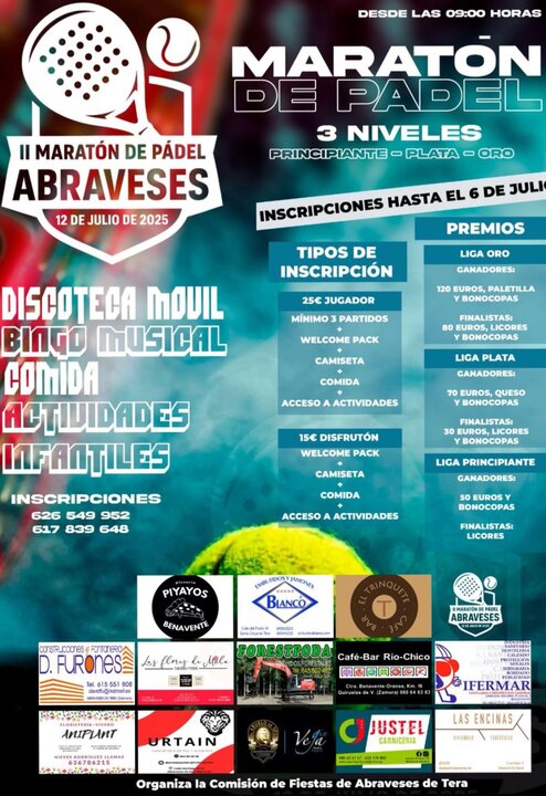 Abraveses, pádel