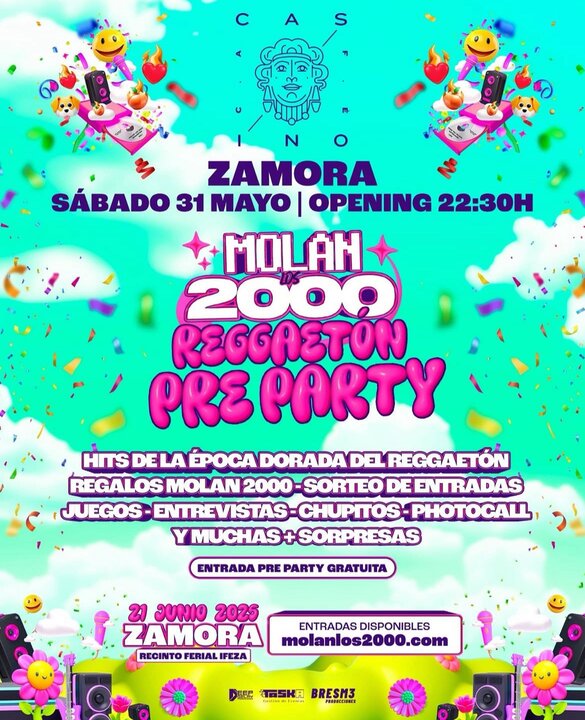 Pre-fiesta Molan los 2000- imagen de redes sociales
