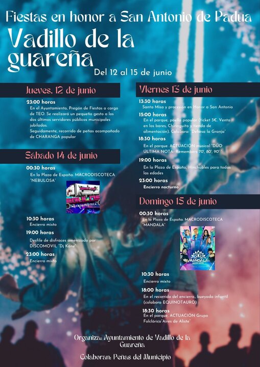 Cartel Fiestas Vadillo de la Guareña