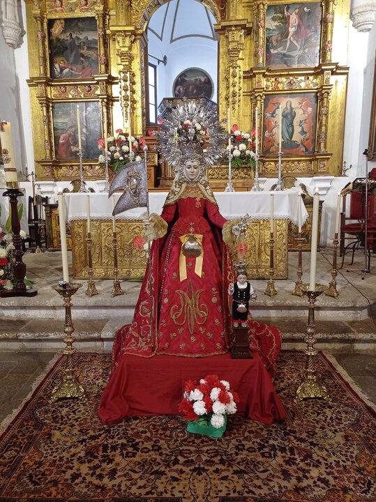 Ofrenda floral virgen de la concha