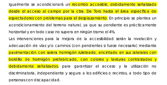 extracto memoria técnica