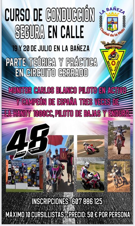 curso de conducción segura, Carlos Blanco