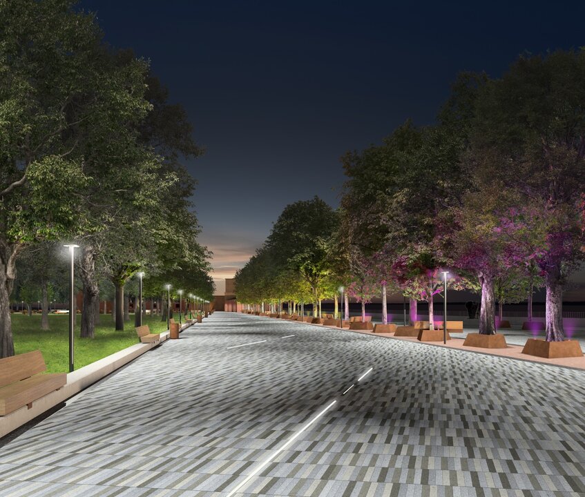 Planos proyecto de los Paseos de la Mota
