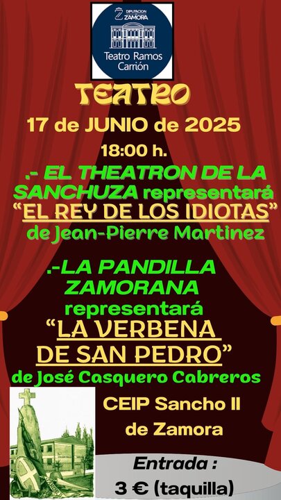 cartel actuación CEIP Sancho II