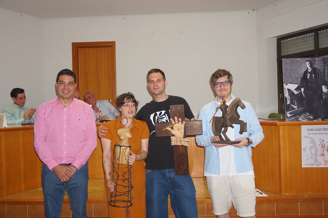 Premiados esculturas Homenaje a Ramón Álvarez