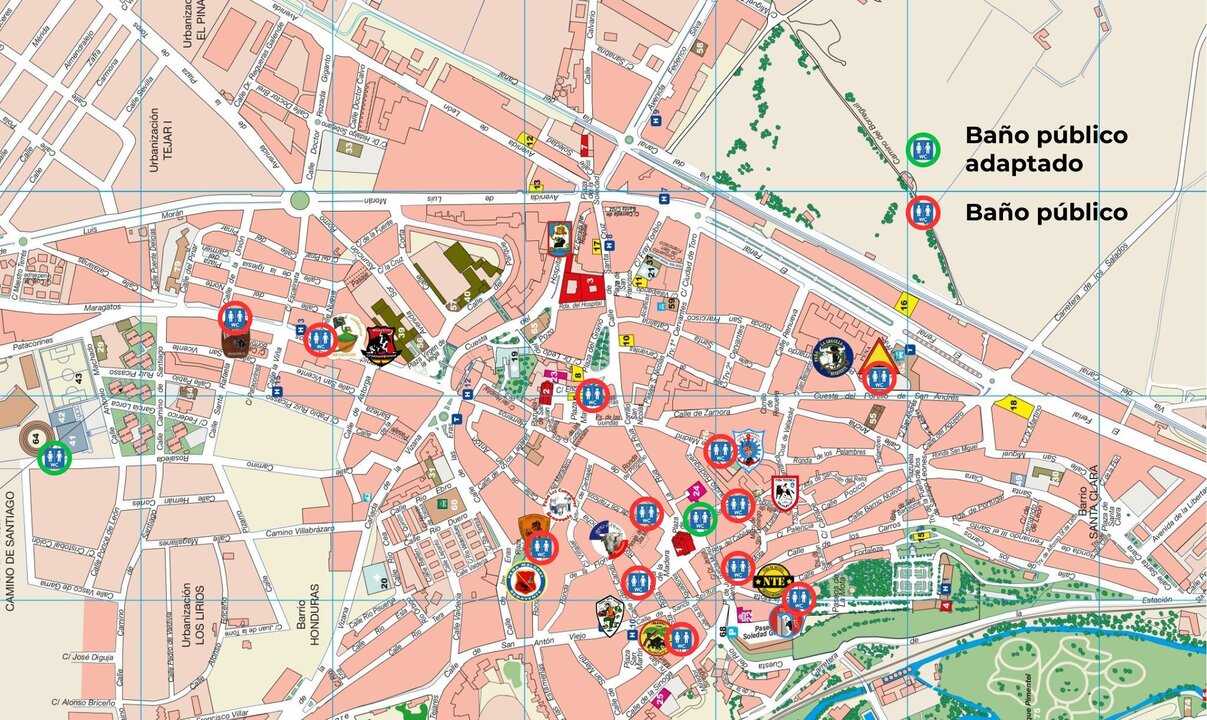 Mapa servicios portátiles Benavente