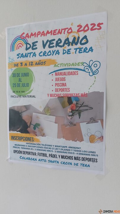 Santa Croya de Tera, campamento de verano