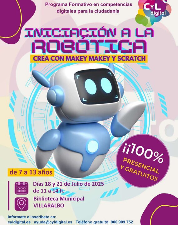 Curso iniciación a la robótica niños Villaralbo