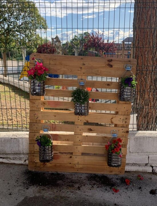 Palé decorativo hecho por los vecinos en El Piñero