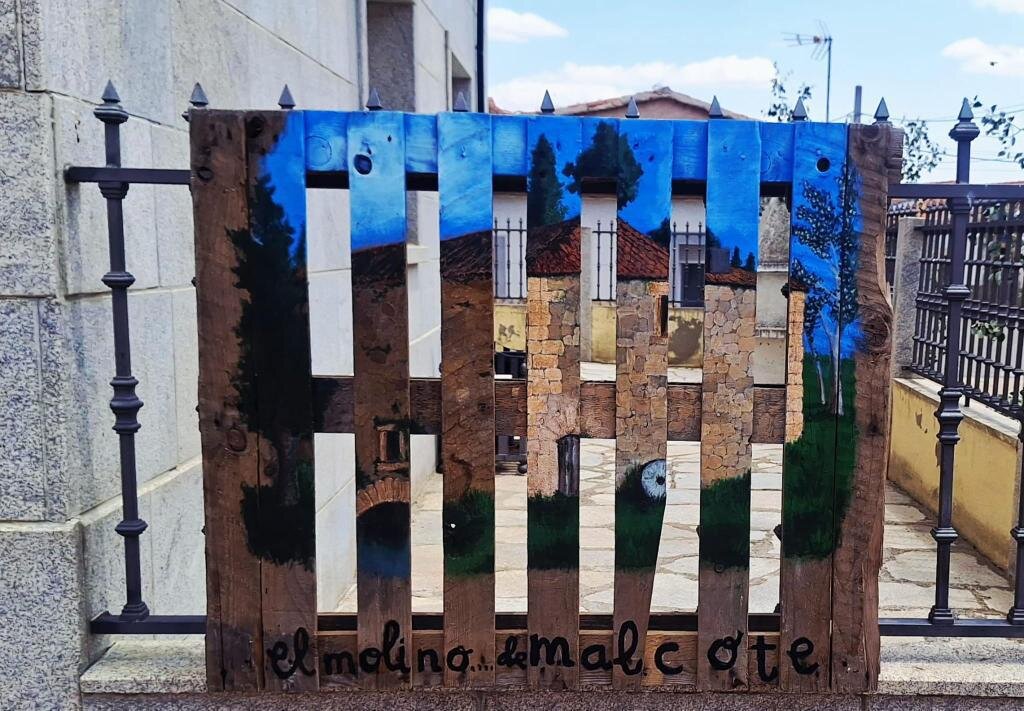 Palé decorativo hecho por los vecinos en El Piñero