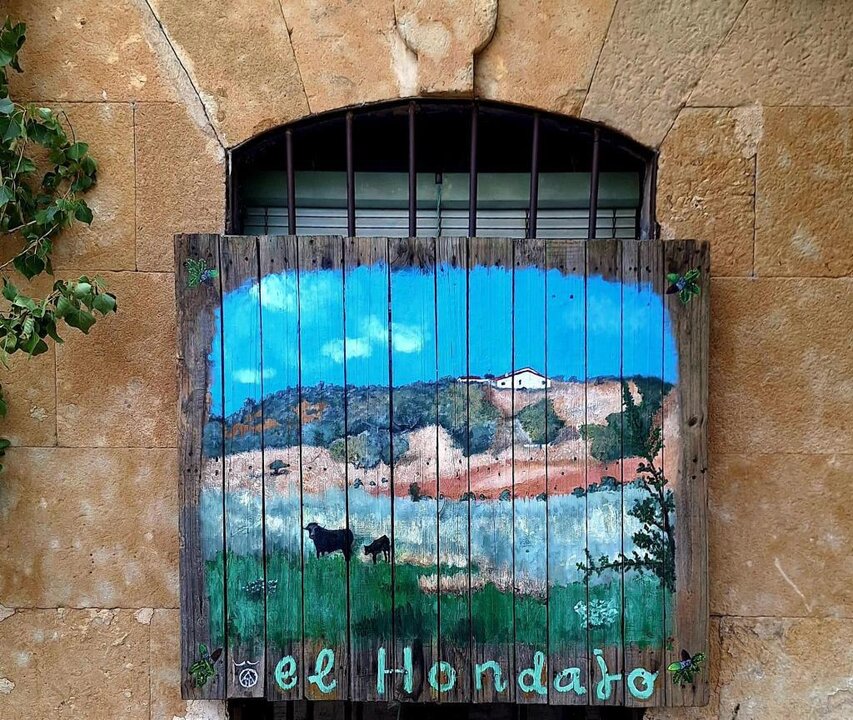 Palé decorativo hecho por los vecinos en El Piñero