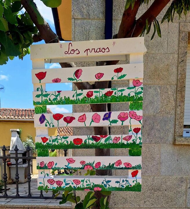 Palé decorativo hecho por los vecinos en El Piñero