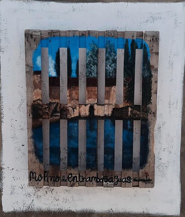 Palé decorativo hecho por los vecinos en El Piñero