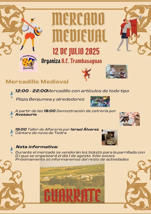 Cartelmercado medieval Guarrate