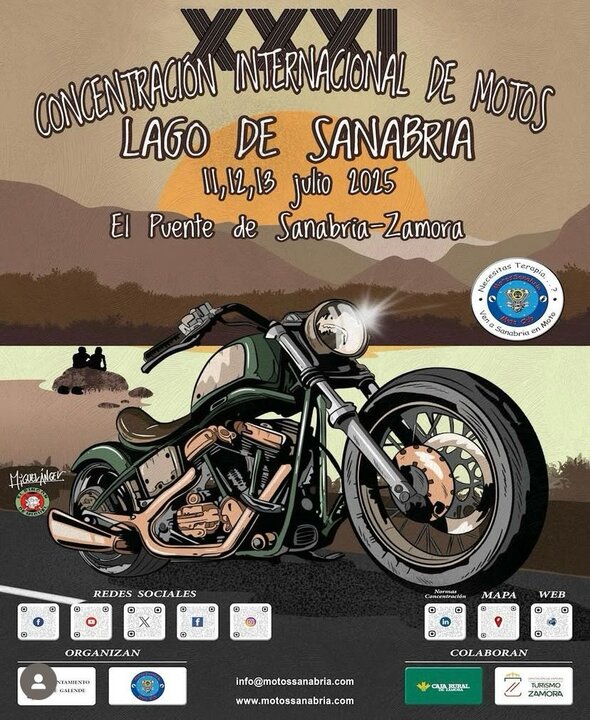 Cartel XXXI Concentración Motos Lago de Sanabria