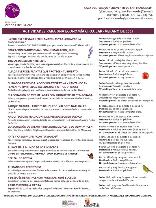 ACTIVIDADESVVERANO FERMOSELLE