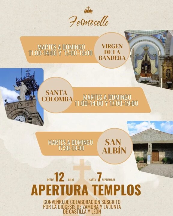 Nueva apertura de templos en Fermoselle