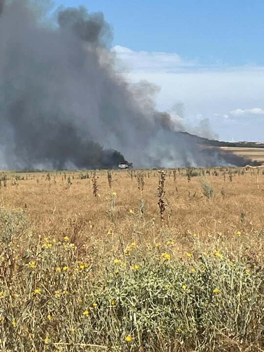 Incendio en Tierra de Campos