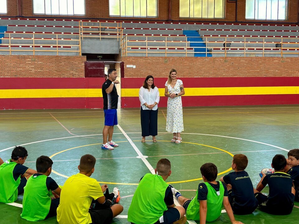 Beatriz Asensio en la clausura del campamento de tecnificación- Imagen de redes sociales
