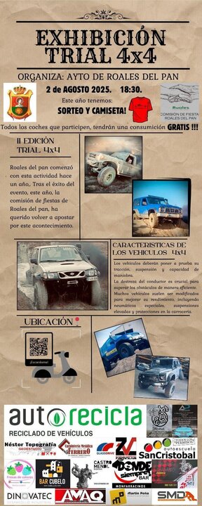 II Exhibición de Trial 4x4 en Roales el Pan