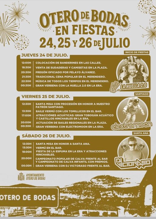 cartel fiestas de Otero de Bodas