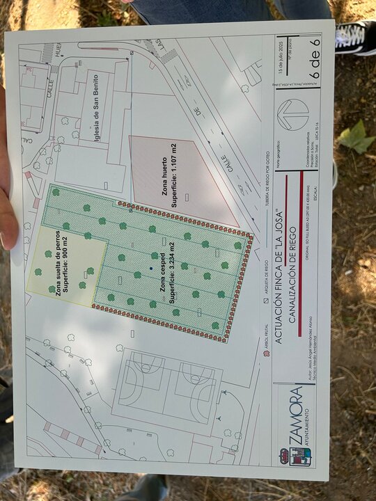 Mapa de la zona e actuación