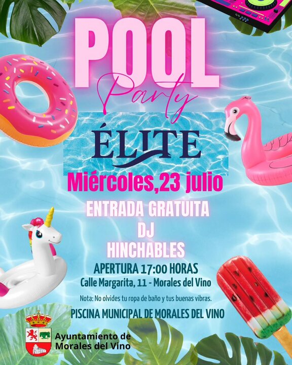 Pool Party inauguración piscina Morales del Vino