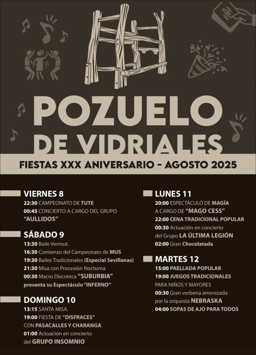 cartel fiestas Pozuelo de Vidriales