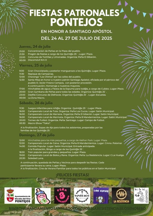 cartel de fiestas de Pontejos