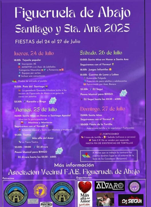 cartel fiestas Figueruela de Abajo