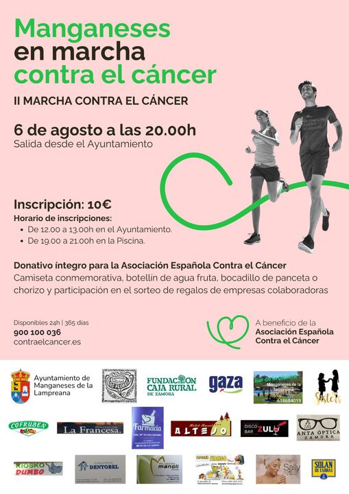 Marcha contra el cáncer Manganeses de la Lampreana