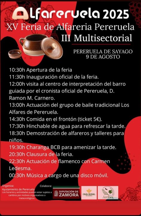 cartel feria de alfarería