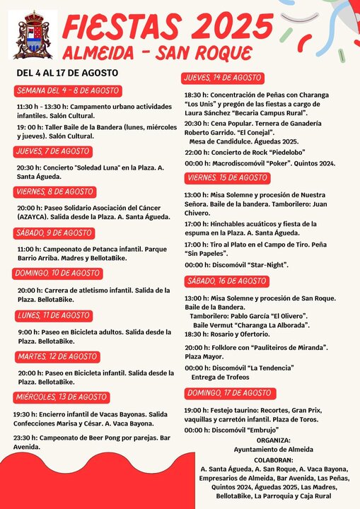 Almeida de Sayago fiestas