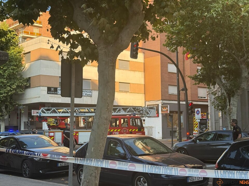 Explosión en el centro de Zamora