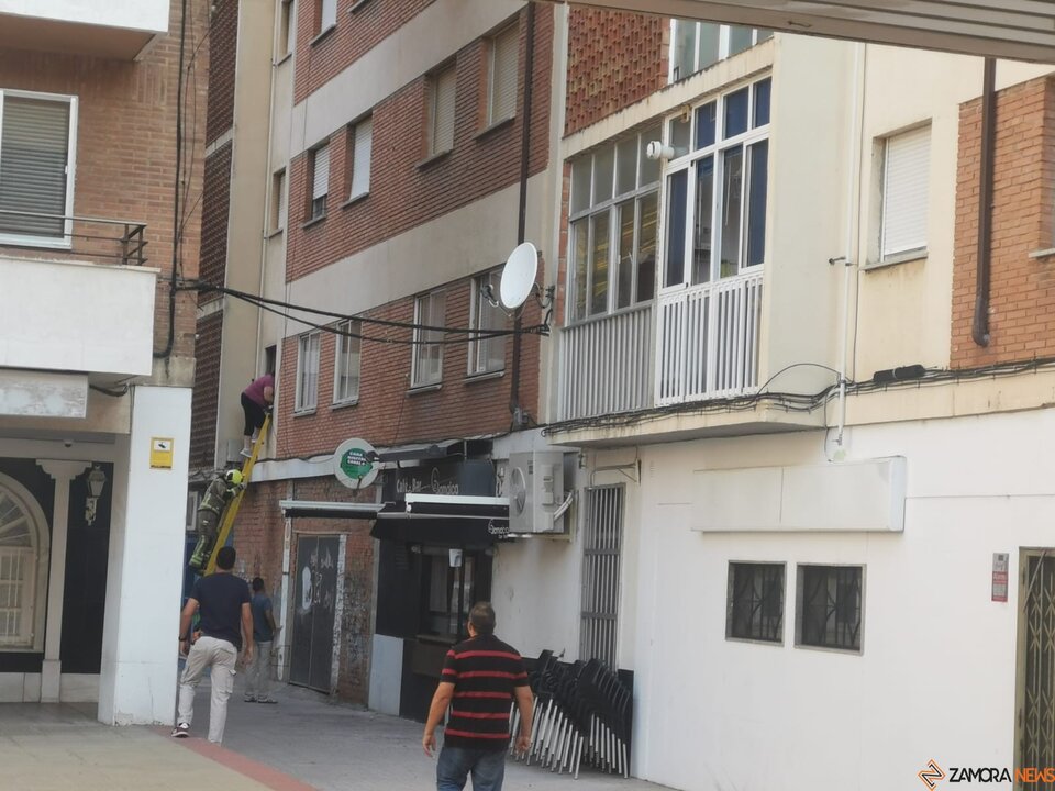 Explosión en el centro de Zamora