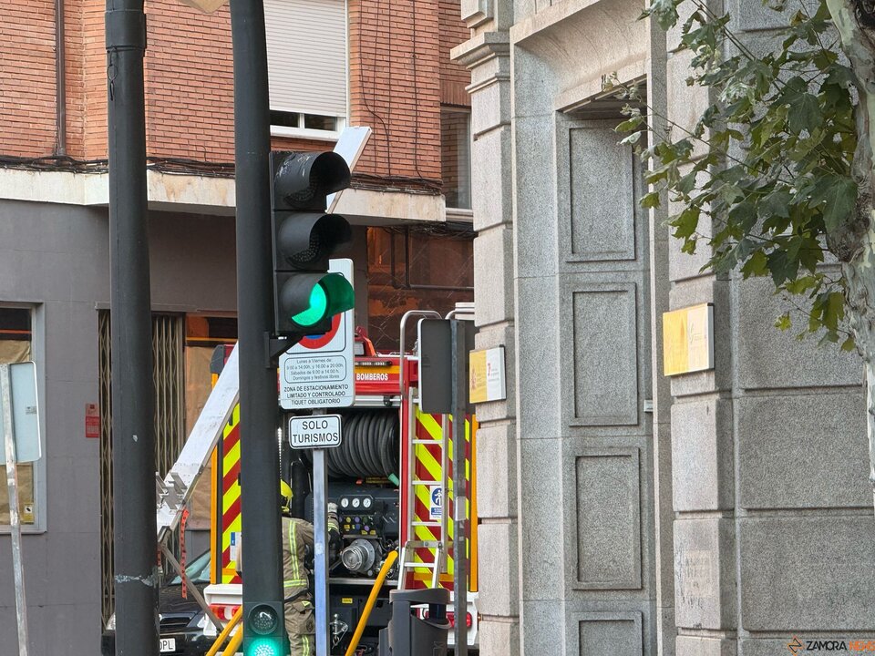 Explosión en el centro de Zamora