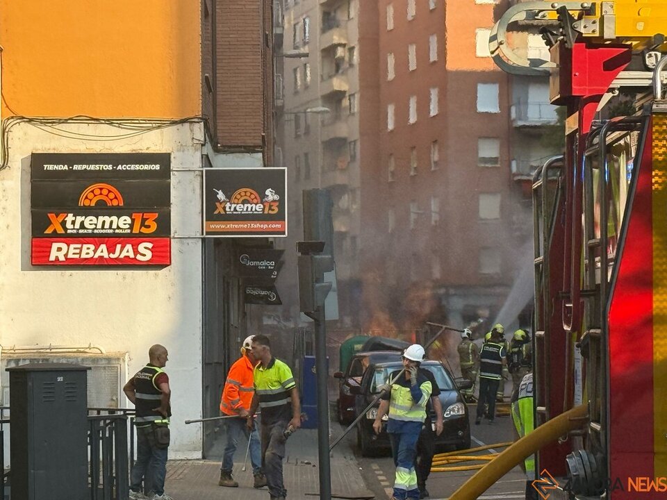 Explosión en el centro de Zamora