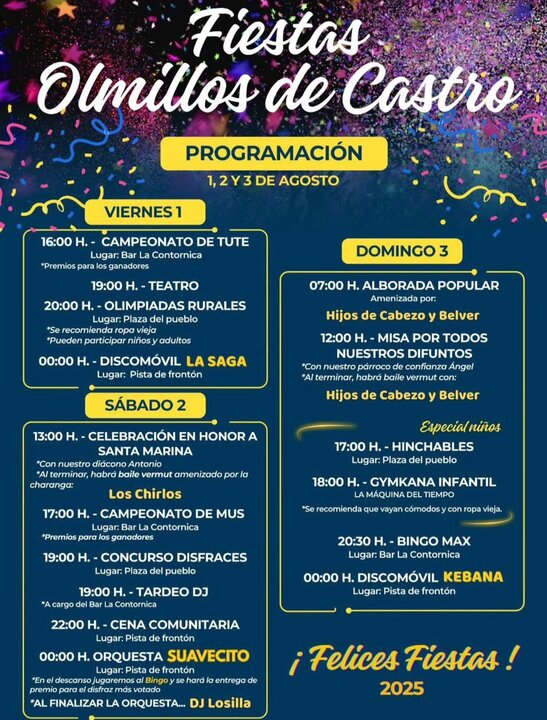 Olmilos de Castro fiestas