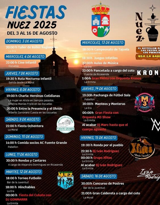 Cartel fiestas de Nuez