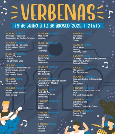 Bragança , Cartel verbenas
